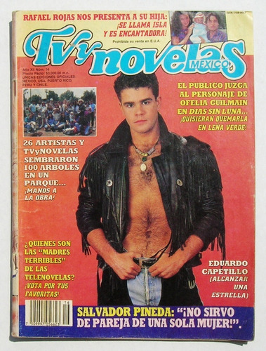 Eduardo Capetillo Tvynovelas No. 16, Revista Mexicana 1990