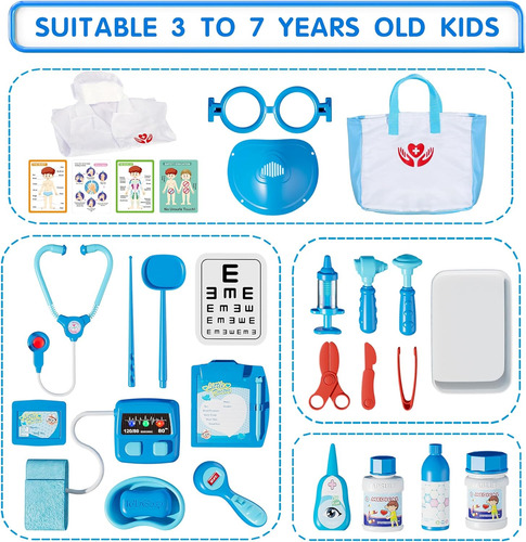 New Doctor Kit For Toddlers 3-5 - Pretend Play Set With 3...
