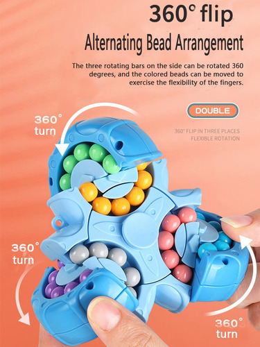 Juguete De Descompresión De Dedos Rotary Magic Bean Cube