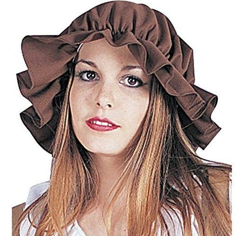 Rg Costumes Gorro De Lana Marrón Colonial Para Mujer