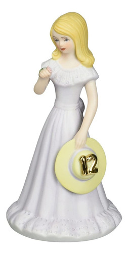 Niñas Que Crecen Rubia 12 Años Figura De Porcelana, 5...