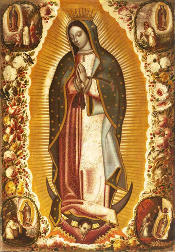 Lienzo Tela Arte Sacro Virgen De Guadalupe Manuel Arellano