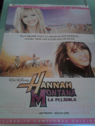 Afiche Hannah Montana, La Pelicula