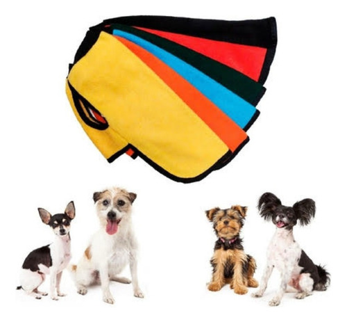 Poncho Capa Buzo Abrigo Polar Perro Y Gato Talle Grande
