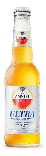 Cerveja Lager Puro Malte Sem Glúten Ultra Amstel 275ml