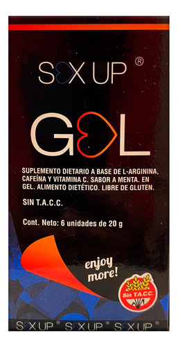 Suplemento en gel Sex Up  Sex Up Gel cafeína en caja de 120mL 6 un