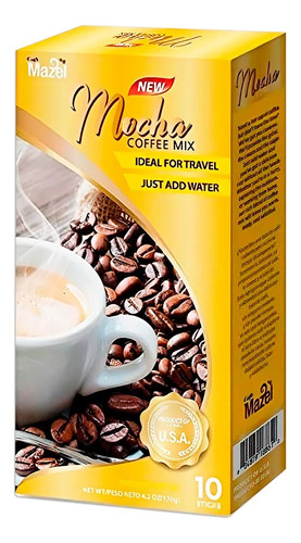 Café Mazel Mocha 120g Caja 10 Sobres Cafe Sabor Moca