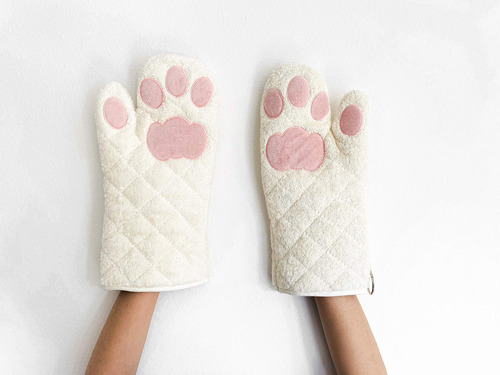 Cricket & Junebug Manoplas Para Horno Con Patas De Gato, Co.