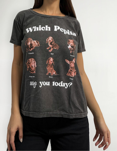 Remera Algodón Estampada Mujer Nylon Perros