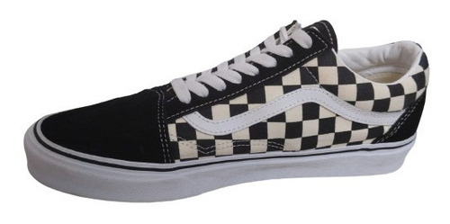 Tenis Vans Old School Checkerboard Beige Originales 27.5