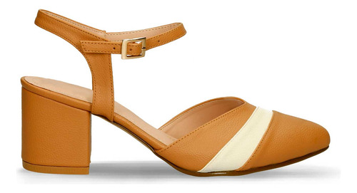 Tacones Camel-blanco Bata Haldora Mujer