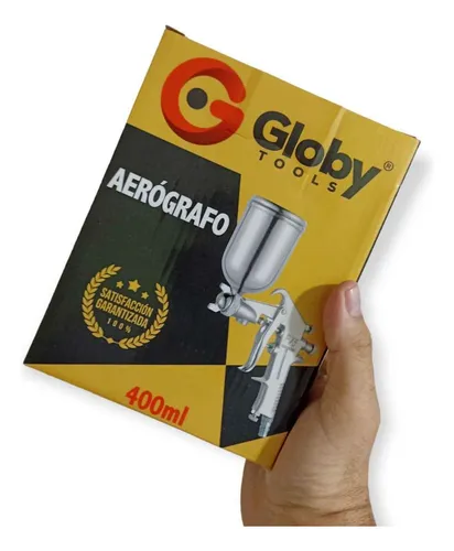 Aerógrafo Pulverizador Gravedad Con Vaso 400ml Para Pintar