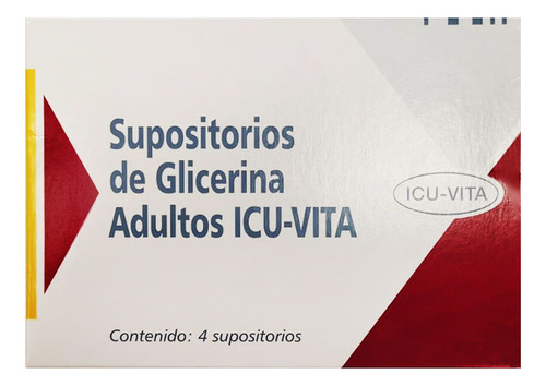 Supositorios Glicerina Icu Adulto X 4 Sup