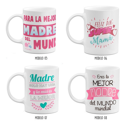 Imagen 2 de 4 de Taza Día De Madres Regalo Para Mamá Diferentes Diseños