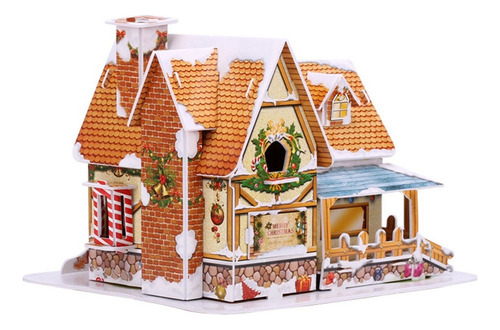 Maqueta De Juguete Para Construir Una Cabaña, Rompecabezas T