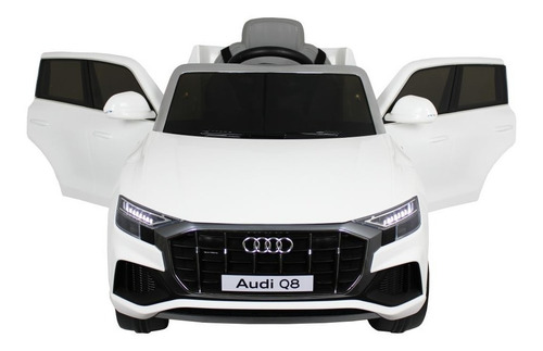 Coche con batería para niños Audi Q8 6v Evolux Bivolt, color blanco