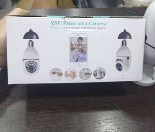 Cámara Lámpara De Seguridad Wifi 1080p Visión Nocturna