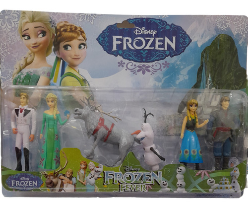 Muñecos Frozen Set Blister X 6 Personajes Ideal Tortas!