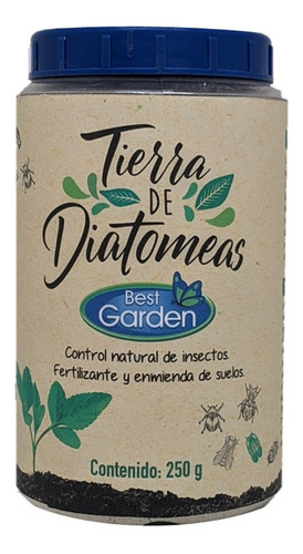 Tierra De Diatomeas 250gr. Control Natural Insectos Jardín.