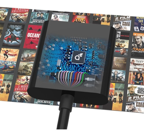 Imagen 2 de 2 de Cable Adaptador Hdmi A Vga Activo Con Conversor Audio Pc Tv