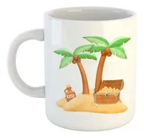 Comprar Taza De Ceramica Dibujo Isla Del Tesoro Oro Pirate Pirate
