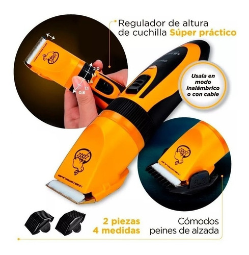 Imagen 10 de 10 de Cortadora Motor Potente Gato Perro Peladora Canina Cuchilla