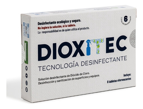 Desinfectante Tabletas Efervecentes Dioxitec Eco Petfriendly