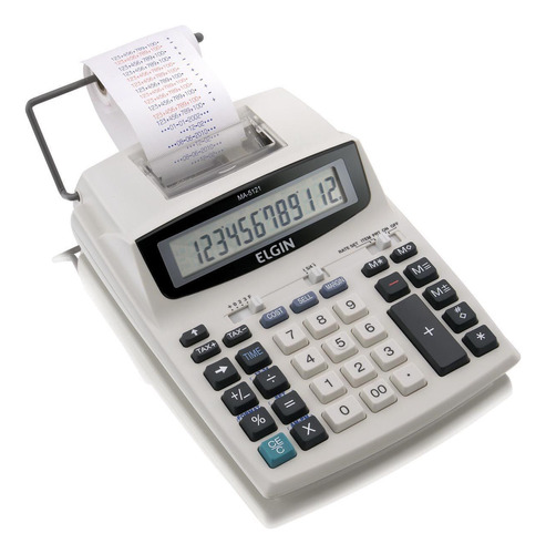 Calculadora Eletrônica Bobina Elgin Ma-5121 + Fonte Bivolt