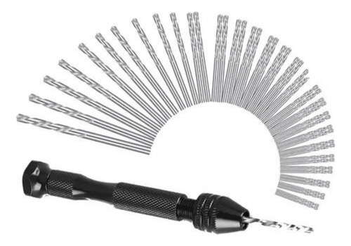Taladro Manual Miniatura Joyeria Modelismo Con 25 Brocas