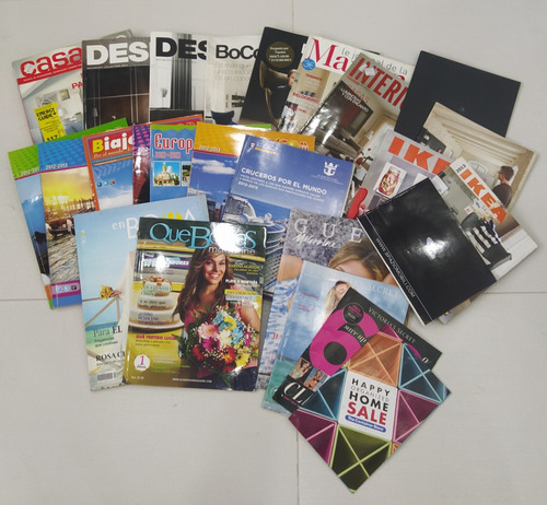 Lote De 25 Revistas Varias, Boda, Turismo, Decoración Usadas