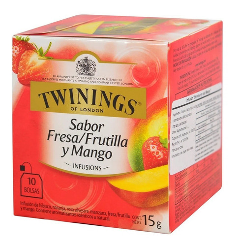 Aromatica Infusion Twinings Fresa Y Mango  10 Sobres
