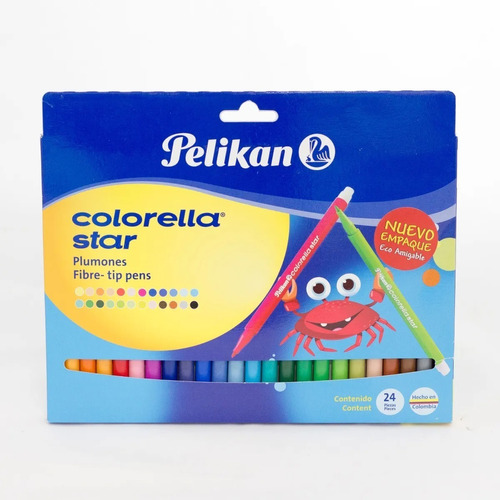 Plumones Pelikan X 24 Colorella Star 