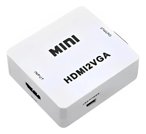 Conversor Adaptador Hdmi2vga - Hdmi X Vga Fullhd Video 1080p