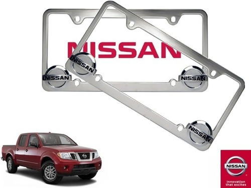 Par Porta Placas Nissan Frontier D40 4.0 2005 Original