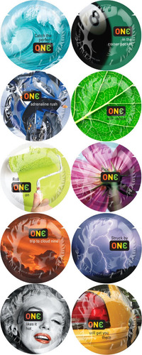 Condones De Colores One Color Sensations 24 Piezas