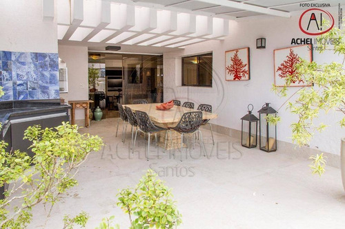 Imagem 2 de 30 de Cobertura Duplex Extraordinária À Venda Com 4 Suítes, 5 Salas, Piscina E Incrível Área Gourmet, 390 M² Por R$ 2.700.000 - Ponta Da Praia - Santos/sp - Co0095