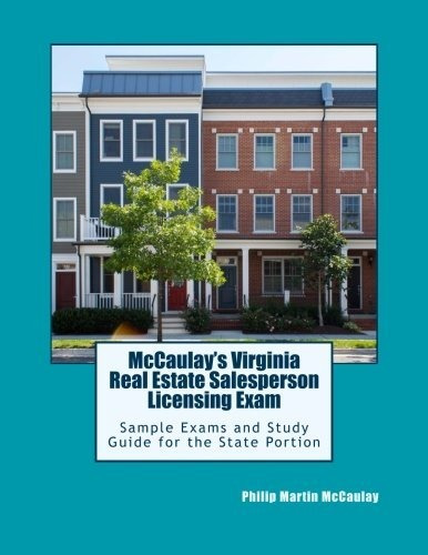 Book : Mccaulays Virginia Real Estate Salesperson Licensing