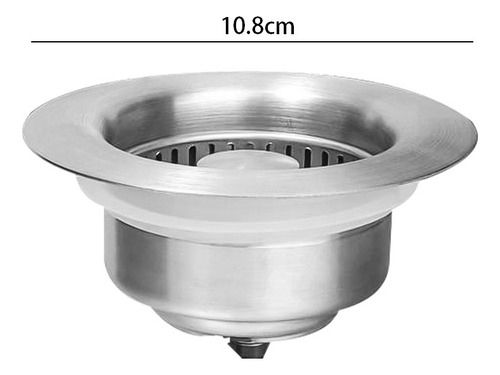 Cesta De Desagüe De Fregadero De Acero Inoxidable Y Filtro D