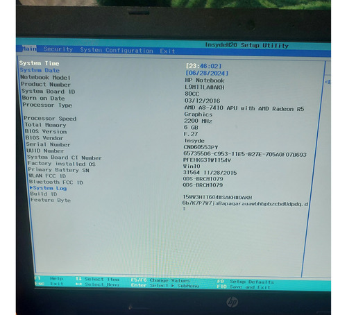 Notebook Hp 15 Af111la Desarme (Usado)
