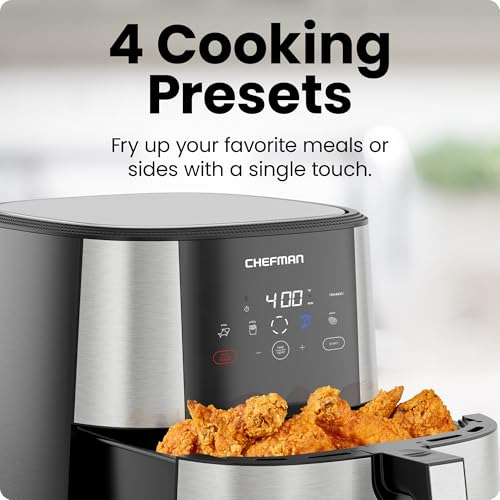 Freidora De Aire Chefman Turbofry, Capacidad Xl De 8 Cuartos