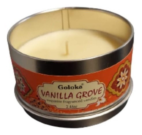 Imagem 4 de 4 de Vela Aromatica Indiana Goloka Duração De 6 Horas Vanilha
