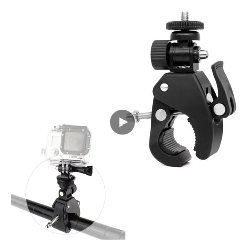 Pinza Soporte Tripié 1/4 Cámara Gopro Action Cam