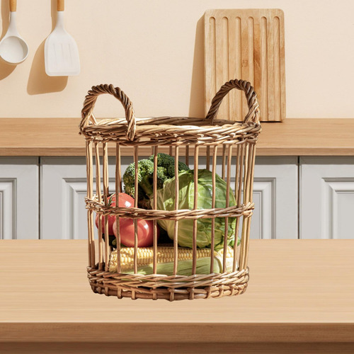 Woven Wicker Storage Basket Handmade Multiuso Para Grande
