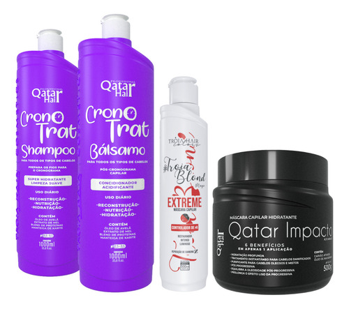 Kit Cronotrat + Máscara Impacto + Blond Ext Tróia