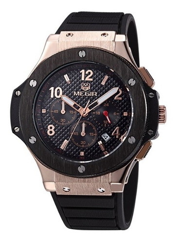 Reloj Megir 3002g Casual-militar-deportivo Cronografo Fecha