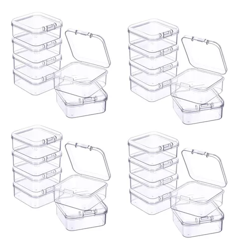 Pequeñas cajas de plástico transparente cajas de visualización, fundas  transparentes, caja de plástico transparente, cajas de terrario del sistema  Eco Conjunto de 12 PCS -  México