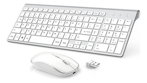 J Joyaccess Teclado Y Mouse Inalámbrico 2.4g Tamaño Completo