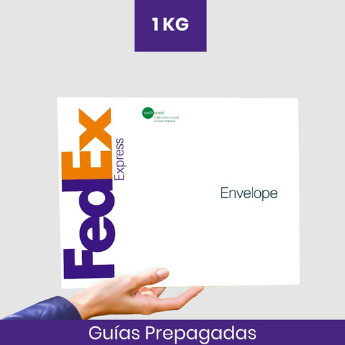 1 Guia Prepagada Dia Siguiente 1kg Fedex Recolección Gratis