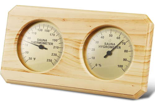 Termómetro De Sauna Fahrenheit Higrómetro  2 En 1 Termostato