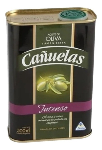 Aceite Cañuelas De Oliva Extravirgen Intenso 500ml Pack 2u